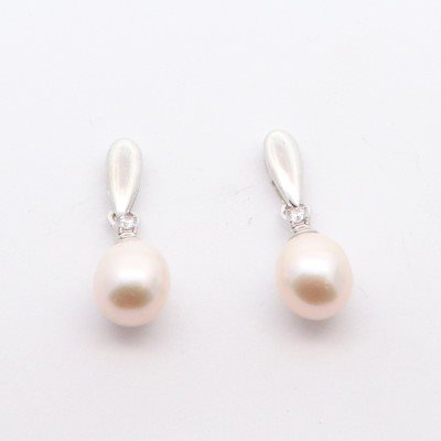 Orecchini Domar Gioielli Donna Orecchini perle argento 925 in Argento Cubic Zirconia EPB117528 - EPB117528